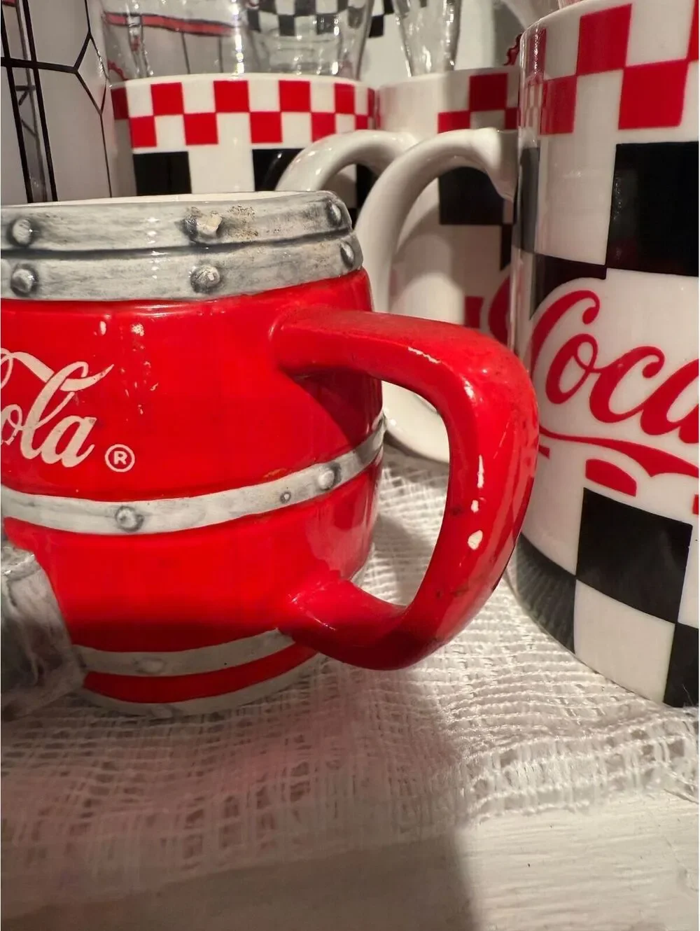 C40 Vintage Coca-Cola Ceramic Toothpick Holder